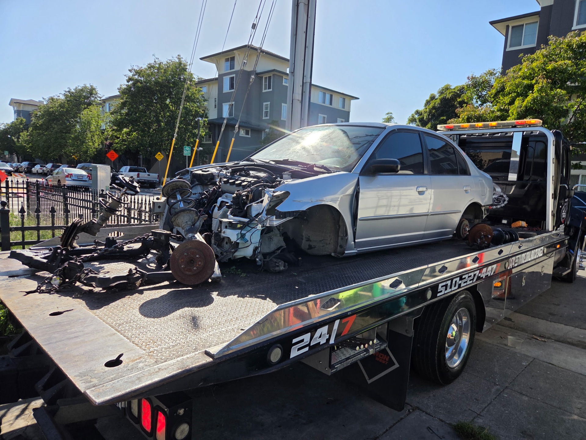 Honda Civic junk car removal in Oakland